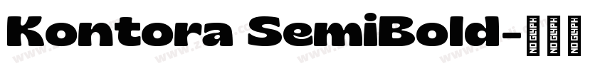 Kontora SemiBold字体转换 Kontora SemiBold字体转换